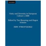 Unity and Diversity in European Culture c.1800
