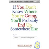 If You Don't Know Where You're Going, You'll Probably End Up Somewhere Else