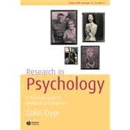 Research in Psychology A Practical Guide to Methods and Statistics