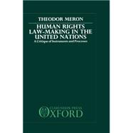 Human Rights Law-Making in the United Nations A Critique of Instruments and Processes