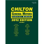 Chilton 2012 General Motors Service Manuals 3 Volumes