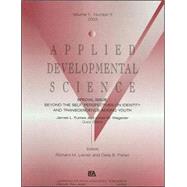 Beyond the Self: Perspectives on Identity and Transcendence Among Youth:a Special Issue of applied D