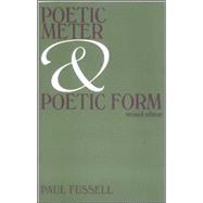 Poetic Meter and Poetic Form