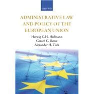 Administrative Law and Policy of the European Union
