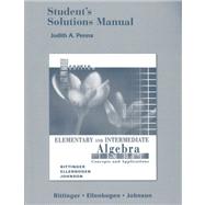 Elementary and Intermediate Algebra Student Solution Manual
