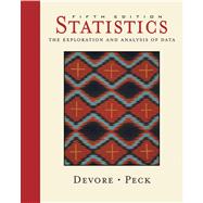 Statistics The Exploration and Analysis of Data (with CD-ROM, InfoTrac, and Internet Companion)