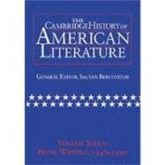 The Cambridge History of American Literature