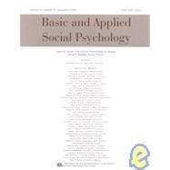 The Social Psychology of Aging: A Special Issue of basic and Applied Social Psychology