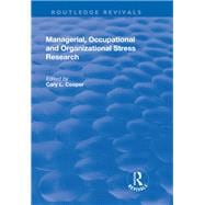 "Managerial Occupational and Organizational Stress Research | Religion