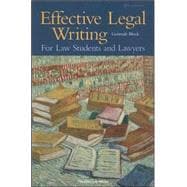 9781566627931 | Effective Legal Writing | Knetbooks