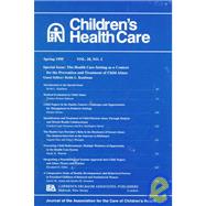 The Health Care Setting As A Context for the Prevention and Treatment of Child Abuse: A Special Issu