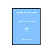 Algebra and Trigonometry: Students Solution Manual
