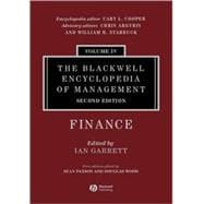 The Blackwell Encyclopedia of Management, Finance