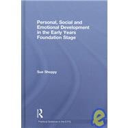 Personal, Social and Emotional Development in the Early Years Foundation Stage