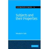 Subjects and Universal Grammar: An Explanatory Theory
