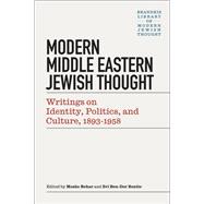 Modern Middle Eastern Jewish Thought  Writings on Identity Politics and Culture 18931958