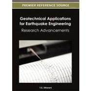 Geotechnical Applications for Earthquake Engineering : Research Advancements