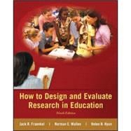 Loose Leaf for How to Design and Evaluate Research in Education with Connect Access Card